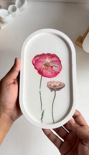 Floral Oval Tray