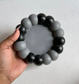 Black & Gray Chunky Bubble Trinket