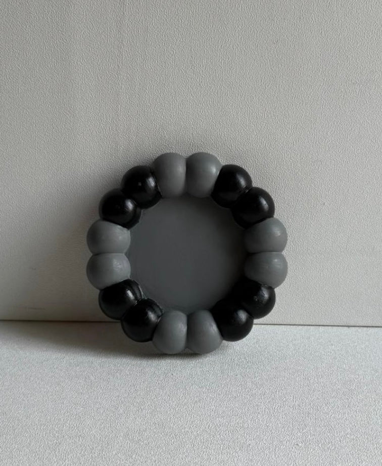 Black & Gray Chunky Bubble Trinket