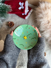 Christmas Tree Pedestal Bowl
