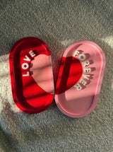 Love Forever Ovel Tray (Combo Of 2)