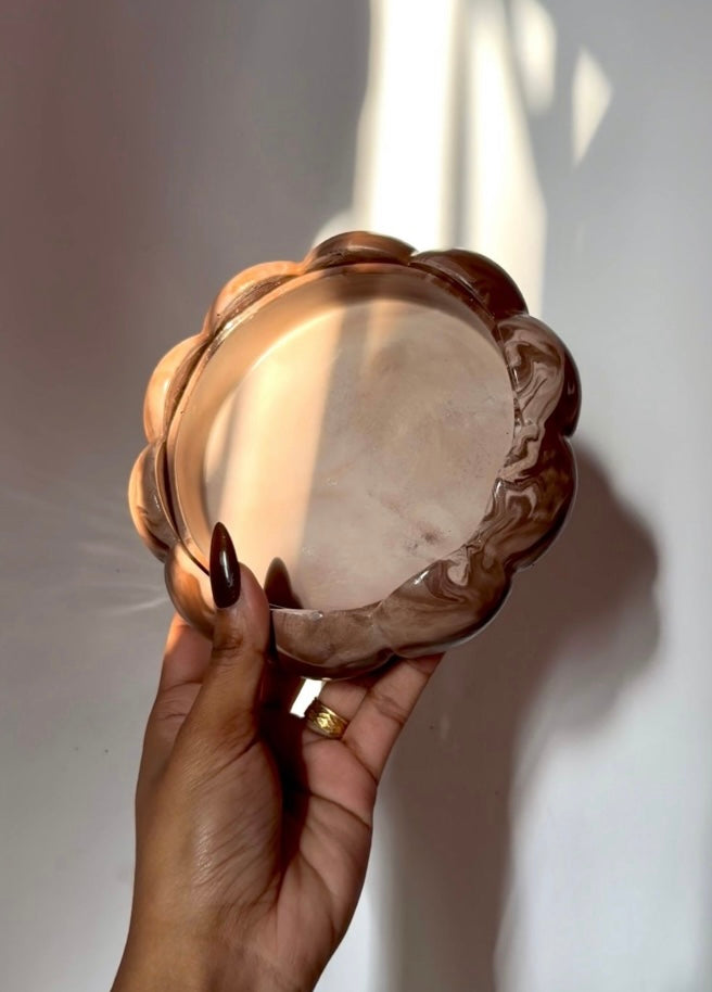 Lumi Marble Lotus Bowl