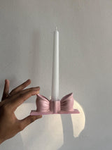 Bow candle holder
